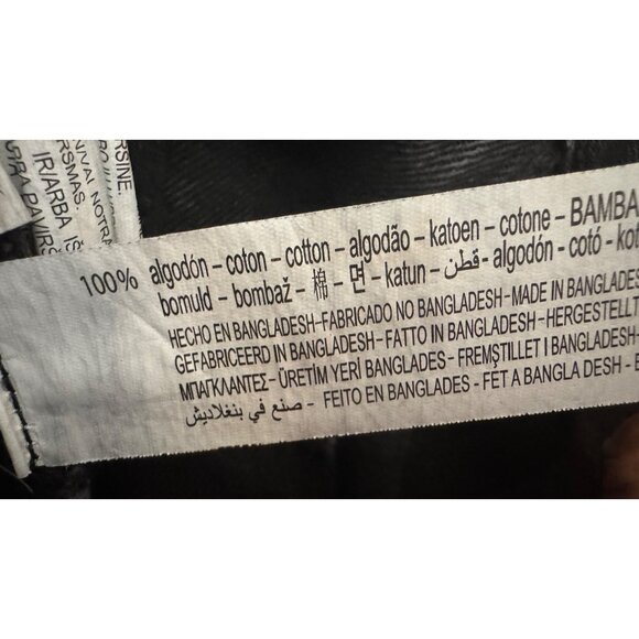 ZARA Size 2 Black High-Waisted Denim Shorts - Picture 13 of 14